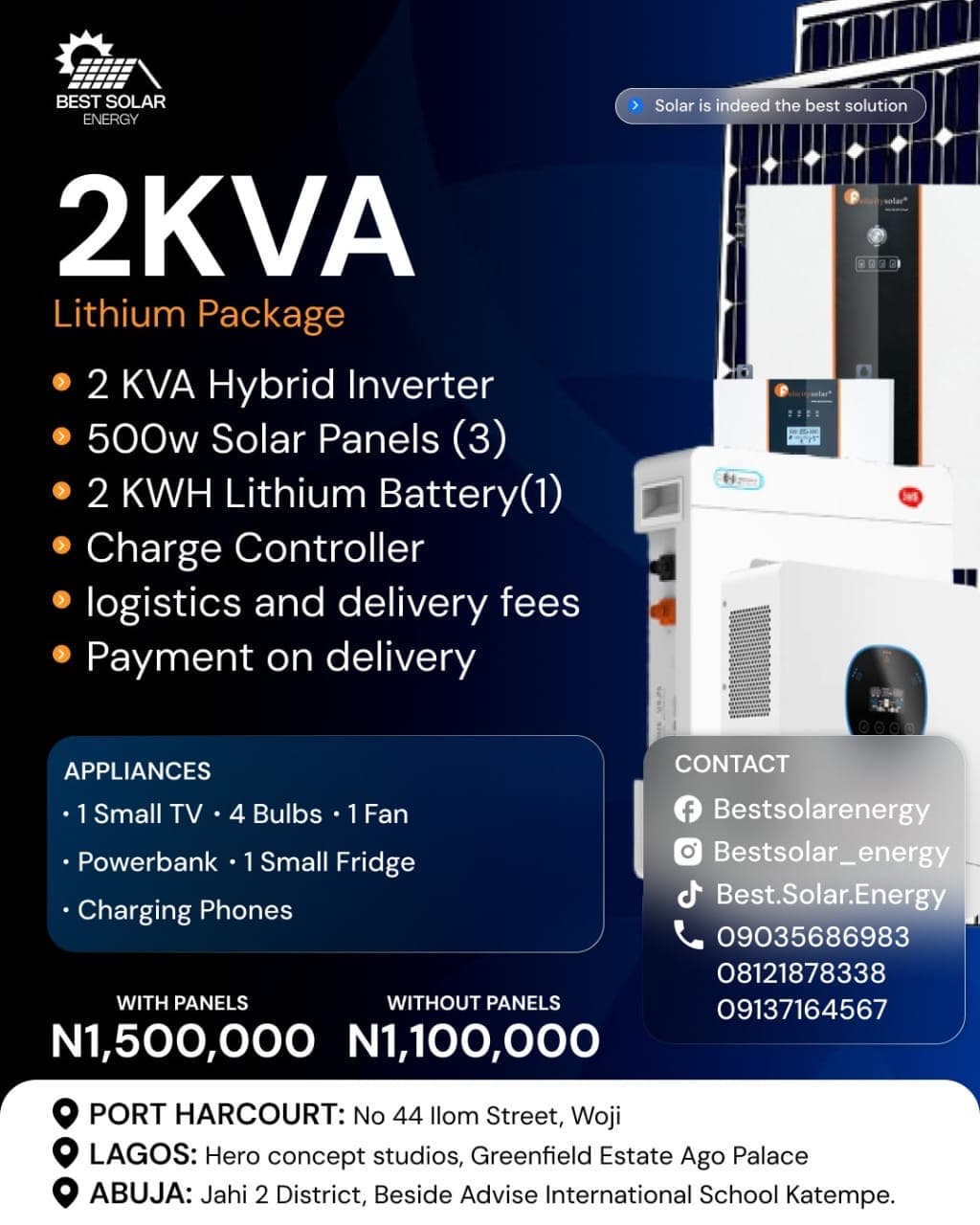 2KVA Lithium Package